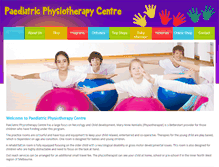 Tablet Screenshot of paediatricphysiotherapycentre.com